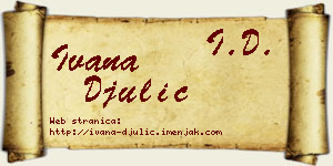 Ivana Đulić vizit kartica